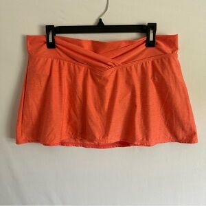 SUNSETS Skort Sporty Skirted Bikini Bottom Orange Size XL